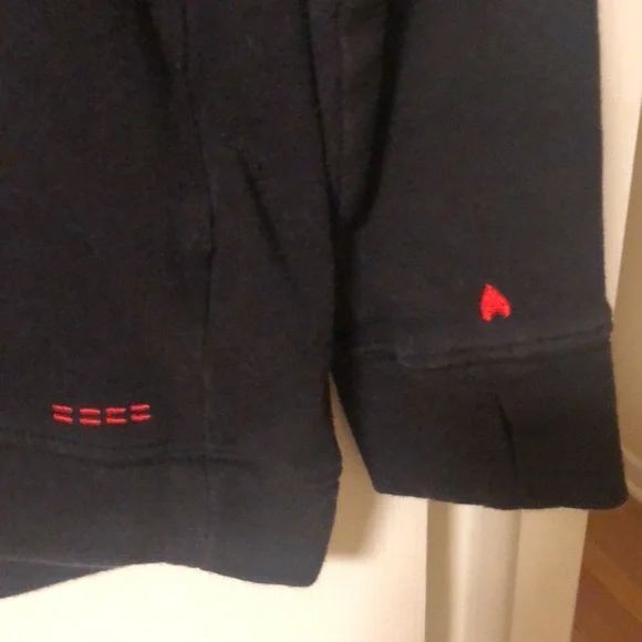 Womens Peace Love World Blessed Heart Sweatshirt sz M black - Picture 3 of 7